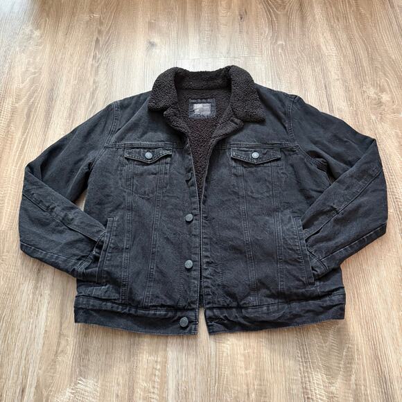 Sunrise Kingdom Other - Sunrise Kingdom Sherpa-Lined Trucker Denim Jacket Mens Large